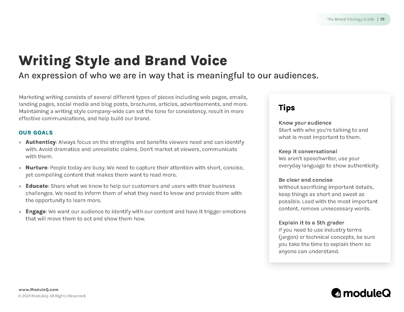 Writing style and brand voice: the audience, the goals and tips for writing